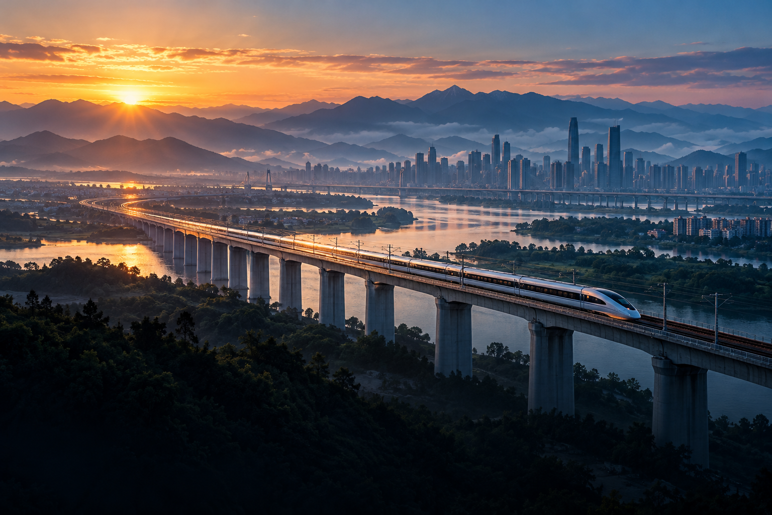 高铁纪录片场景